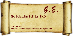 Goldschmid Enikő névjegykártya